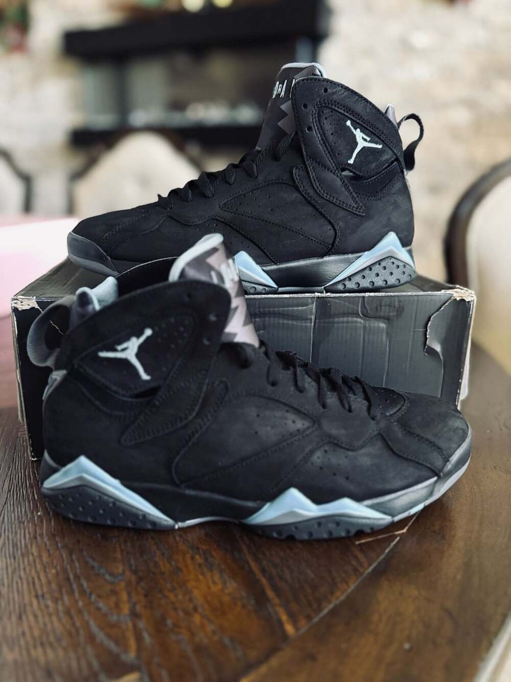 Jordan Air Jordan 7 Retro Chambray Size 11 Black Graphite CU9307-004 used 1X